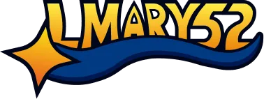 The LMARY52 logo in colour: gold star and a blue swoosh